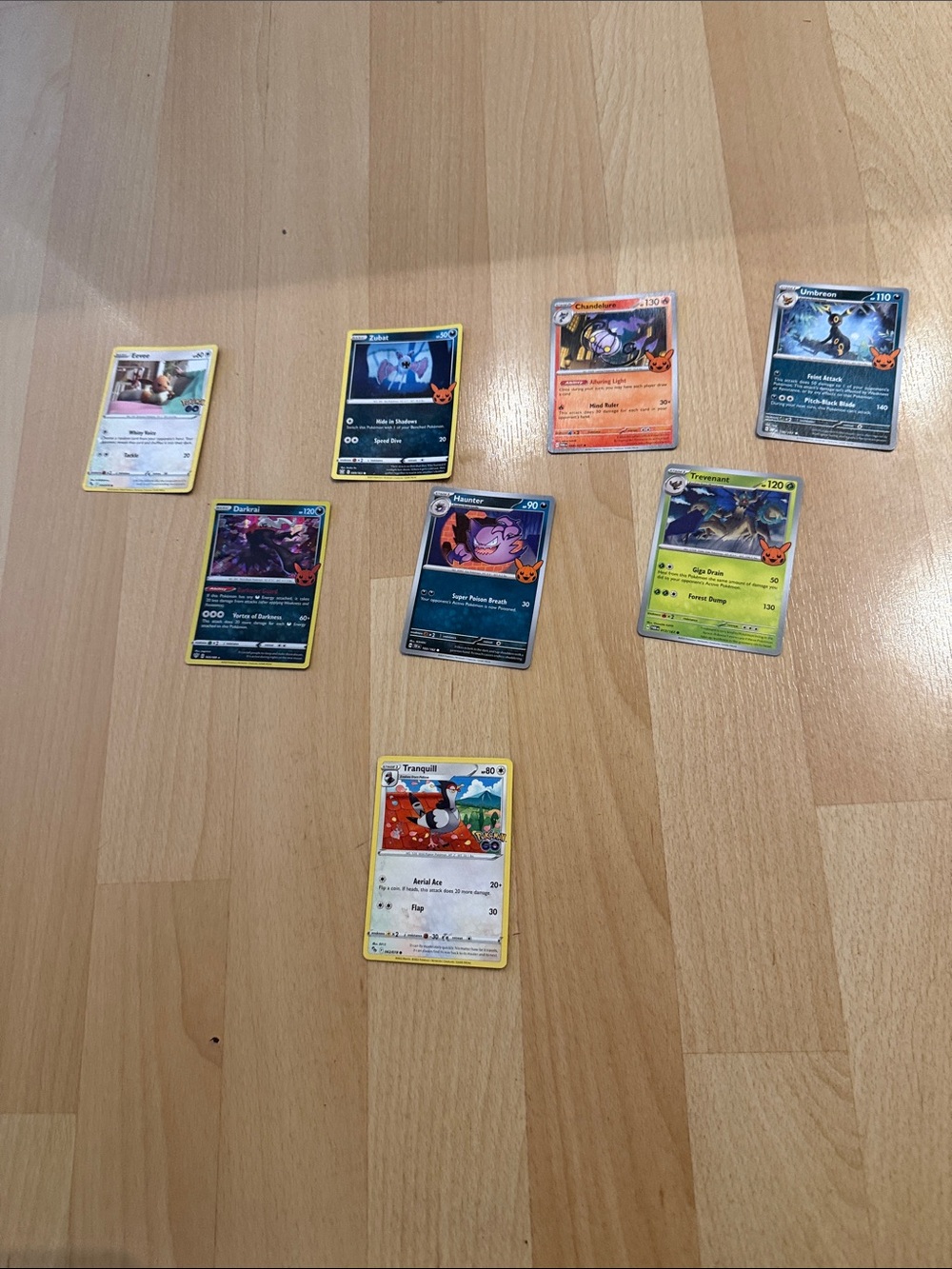 Pokemon Assorted Trading Cards with Yellow, Blue, Orange, Green & Black Accents